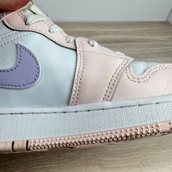Nike Air Jordan 1 Mid GS 7Y Pink Foam Quartz Purple Sneakers Women’s 8.5 Shoes - Picture 8 of 12